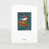 Retro Weihnachten Weihnachten, Weihnachtsmann Zaub (Rückseite)