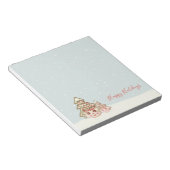 Retro Weihnachts-Cookie Trees Notepad Notizblock (angewinkelt)