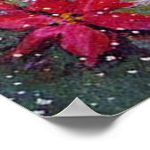 Retro Weihnachts-Dame Holiday Poster (Ecke)