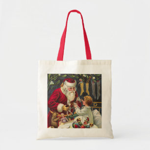 Retro-Weihnachts-Einkaufstaschen Tragetasche