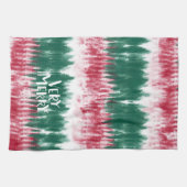 Retro Weihnachts-Gefärbte Krawatte | Funky Festive Geschirrtuch (Horizontal)