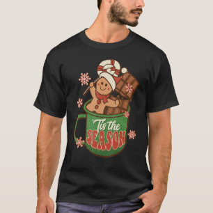 Retro-Weihnachts-Jingle Heiße Schokolade Die Zeit T-Shirt