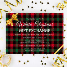 Retro-Weihnachts-Karo-White-Elephant-Geschenkausta