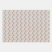 Retro Weihnachts Luxus Geschenkpapier Set (Vorderseite 3)