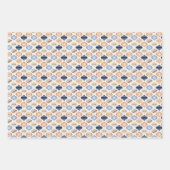 Retro Weihnachts Luxus Geschenkpapier Set (Vorderseite 2)