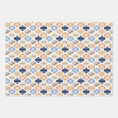 Retro Weihnachts Luxus Geschenkpapier Set (Vorderseite)