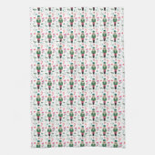 Retro Weihnachts-Nutcracker-Ornamente Geschirrtuch (Vertikal)