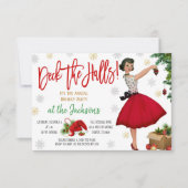 Retro Weihnachts-Party Einladung (Vorderseite)