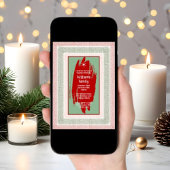 Retro Weihnachts Party Urlaub Digitale Einladung