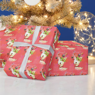 Retro-Weihnachts-Rentier-Feierparty Geschenkpapier
