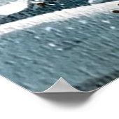 Retro Weihnachts-WeihnachtsAngels-Poster Poster (Ecke)