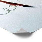 Retro Weihnachts Weihnachtsgebäck Weihnachtsmann R Poster (Ecke)