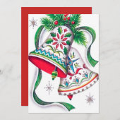 Retro Weihnachts Weihnachtsgeschenk Karte (Vorne/Hinten)