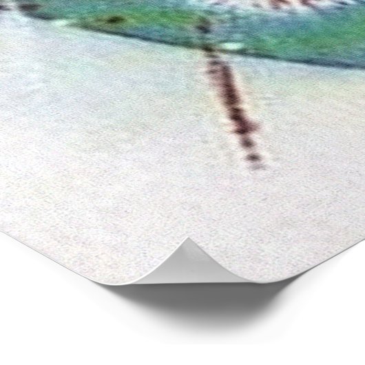 Retro Weihnachts-Weihnachtsgeschenk Poster (Ecke)