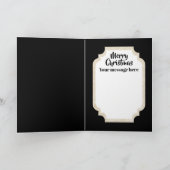 Retro Weihnachts-Weihnachtskarte Ehefrau hinzufüge Feiertagskarte (Innenseite)