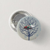 Retro-Weihnachtsbaum Button (Vorne & Hinten)