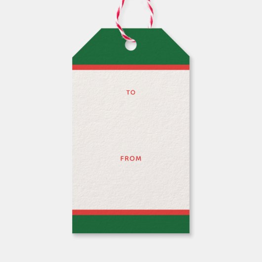 Retro Weihnachtsbaum Custom Geschenkanhänger (Rückseite)