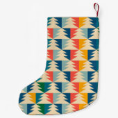 Retro Weihnachtsbaum Custom Kleiner Weihnachtsstrumpf (Rückseite)