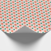 Retro-Weihnachtsbaum-Muster Geschenkpapier (Ecke)