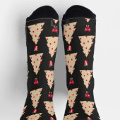 Retro Weihnachtsbaum Muster Nahtlose Wiederholung Socken (Oben)