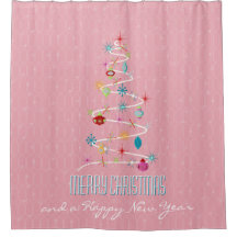 Retro Weihnachtsbaum Pink Weihnachten