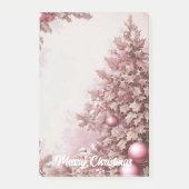 Retro-Weihnachtsbaum Post-it Klebezettel (Vorderseite)