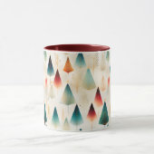 Retro-Weihnachtsbaum-Tasse Tasse (Zentrum)