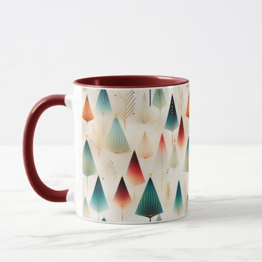 Retro-Weihnachtsbaum-Tasse Tasse (Links)