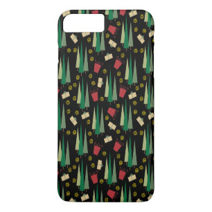 Retro-Weihnachtsbaum- und Geschenkemuster Case-Mate iPhone Hülle