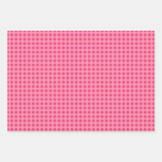 Retro Weihnachtsbaum und Schneeflocken Geschenkpapier Set (Vorderseite 3)