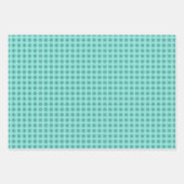 Retro Weihnachtsbaum und Schneeflocken Geschenkpapier Set (Vorderseite 2)