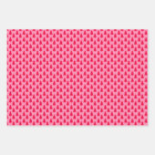 Retro Weihnachtsbaum und Schneeflocken Geschenkpapier Set (Vorderseite)