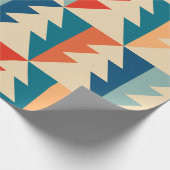 Retro Weihnachtsbaum Wrapping Paper Geschenkpapier (Ecke)