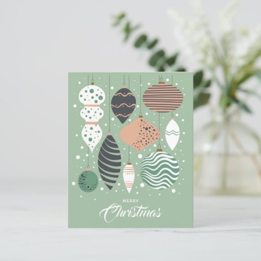 Retro Weihnachtsbaumausstellung Weihnachtskarte (Stehend Vorderseite)