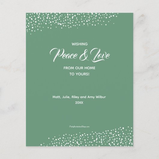 Retro Weihnachtsbaumausstellung Weihnachtskarte (Rückseite)