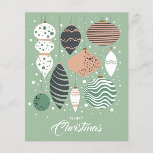 Retro Weihnachtsbaumausstellung Weihnachtskarte (Vorderseite)