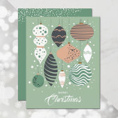 Retro Weihnachtsbaumausstellung Weihnachtskarte