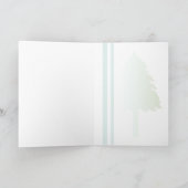 Retro Weihnachtsbaumdesign Feiertagskarte (Innenseite)