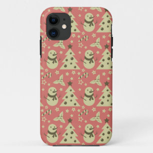 Retro Weihnachtsbäume Heilige Beerenstrasse Case-Mate iPhone Hülle