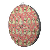 Retro Weihnachtsbäume Heilige Beerenstrasse Dartscheibe (Vorderseite rechts)