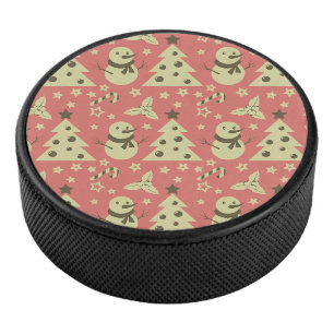 Retro Weihnachtsbäume Heilige Beerenstrasse Eishockey Puck