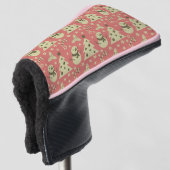 Retro Weihnachtsbäume Heilige Beerenstrasse Golf Headcover (3/4 Vorderseite)