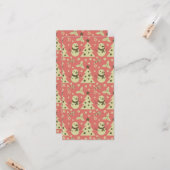 Retro Weihnachtsbäume Heilige Beerenstrasse Karte (Vorderseite/Rückseite Beispiel)