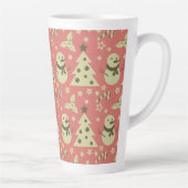 Retro Weihnachtsbäume Heilige Beerenstrasse Milchtasse (Rechts)