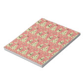 Retro Weihnachtsbäume Heilige Beerenstrasse Notizblock (Rotiert)