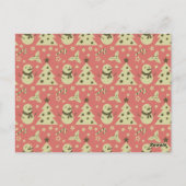 Retro Weihnachtsbäume Heilige Beerenstrasse Postkarte (Rückseite)