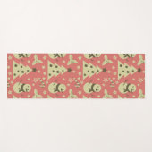 Retro Weihnachtsbäume Heilige Beerenstrasse Yogamatte (Vorderseite (Horizontal))