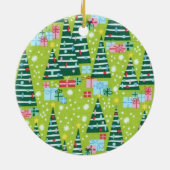Retro-Weihnachtsbäume Keramik Ornament (Hinten)