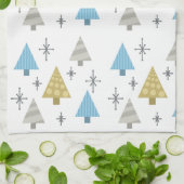Retro Weihnachtsbaumen der 1950er Jahre Geschirrtuch (Gefaltet)