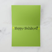 Retro WeihnachtsBaumfarm-Weihnachtskarte Feiertagskarte (Innenseite)